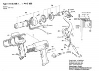 Bosch 0 603 268 242 PHG 490 Hot Air Gun 240 V / GB Spare Parts PHG490